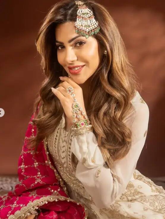 फोटोंमध्ये निक्की खूप सुंदर दिसतेय आणि तिच्यावरून नजर हटवणं कठीण झालं आहे.