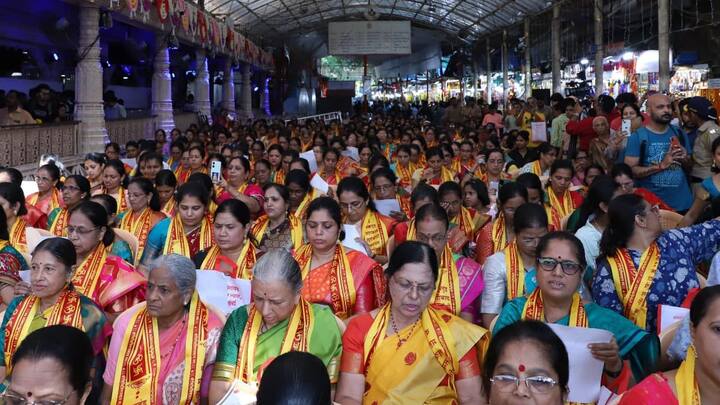 न्यासाचे सर्व विश्वस्त, प्रशासन यांची नियोजनबध्द कार्यपध्दती आणि भाविकांच्या भक्तीमय सहभागामुळे सन 2024-25 या वर्षात न्यासाचे उत्पन्न जे रू 114 कोटी इतके अपेक्षित होते ते विक्रमी रू 133 कोटींच्या घरात गेले आहे.