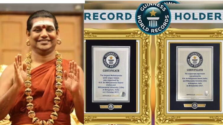 Nithyananda Unknown Fact Won Two Guinness Records Know What World Records He Set Nithyananda: அடடே… 2 கின்னஸ் பரிசுக்குச் சொந்தக்காரரா நித்தியானந்தா? எதில் உலக சாதனை?