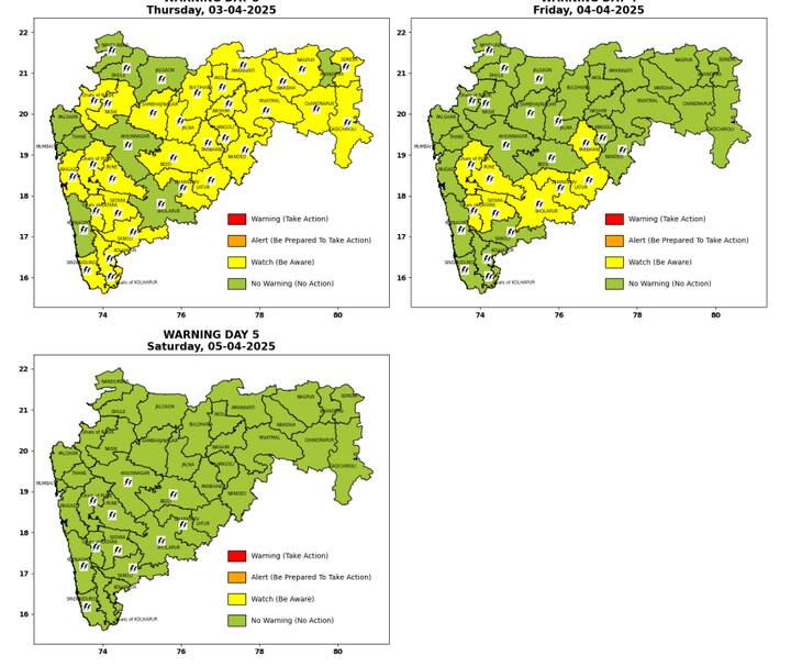 सध्या राज्यातील आद्रतेच प्रमाण वाढलं आहे .त्यामुळे ढगाळ वातावरण व पावसासाठी अनुकूल परिस्थिती तयार झाली आहे .