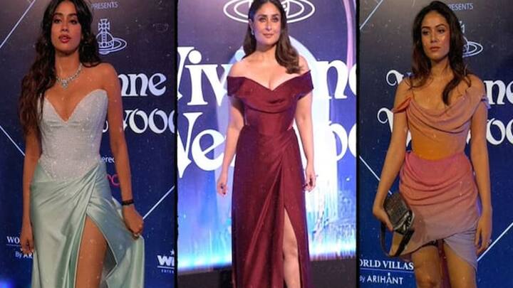 Actress Glamorous Look: આજે એટલે કે મંગળવારે એક કાર્યક્રમમાં ઘણી બી-ટાઉન એક્ટ્રેસ જોવા મળી હતી. જ્યાં તેમનો ગ્લેમરસ અવતાર જોવા મળ્યો હતો. બોલિવૂડ સ્ટાર્સ દરરોજ કોઈને કોઈ કાર્યક્રમમાં જોવા મળે છે.