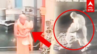 Murugan Temple Theft CCTV | மருதமலை கோவிலில் திருட்டு!சாமியார் வேடத்தில் வந்த திருடன்