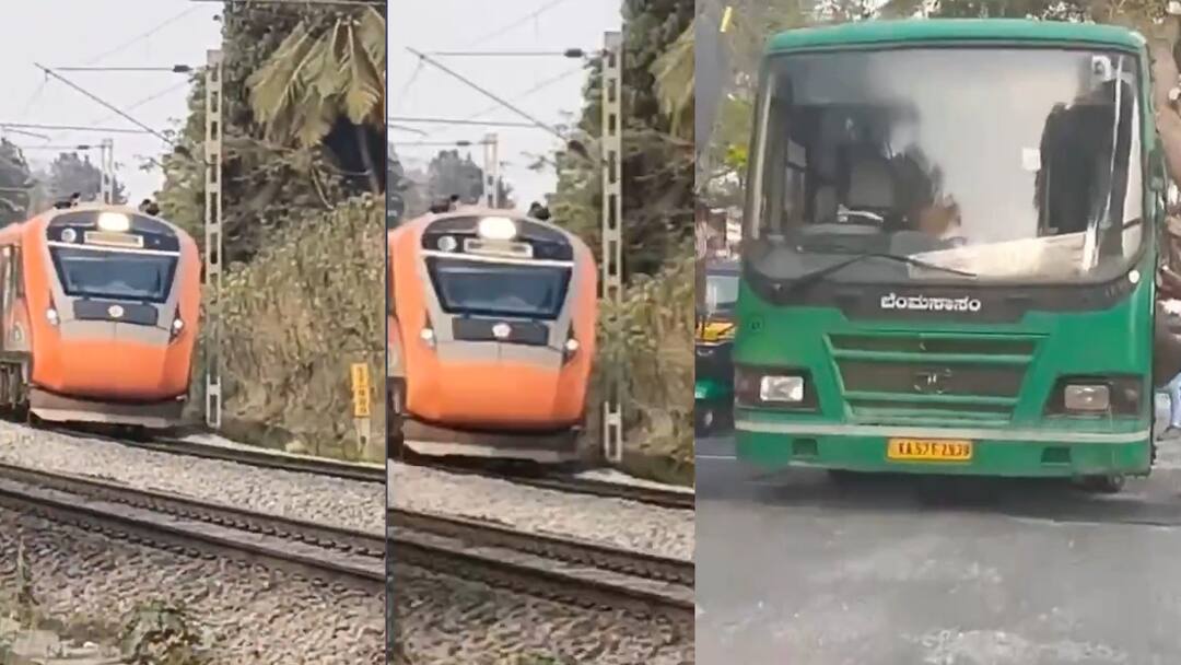 அதிவேகமாக வந்த சென்னை வந்தே பாரத்.. தண்டவாளத்தில் சிக்கிய மாநகரப் பேருந்து! அடுத்தது நடந்தது என்ன?