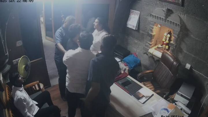 ही घटना सीसीटीव्ही कॅमेऱ्यामध्ये कैद झाली आहे. संबंधितावर कारवाई करण्यात आली आहे,
