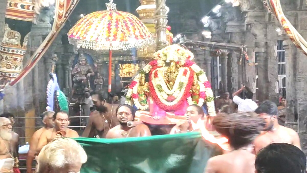 வைத்தீஸ்வரன்கோயில் நரி ஓட்ட திருவிழாவில் ஓட்டம் பிடித்த கோயில் யானை...!