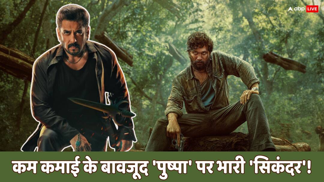 Sikandar Box Office Collection Day 5: 'पुष्पा' को हर दिन पीछे कर रही 'सिकंदर' क्या सच में कर रही कम कमाई? जानें टोटल कलेक्शन sikandar box office collection day 5 salman khan rashmika mandanna movie 5ifth day collection is higher than pushpa the rise Sikandar Box Office Collection Day 5: 'पुष्पा' को हर दिन पीछे कर रही 'सिकंदर' क्या सच में कर रही कम कमाई? जानें टोटल कलेक्शन