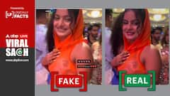 Fact Check: Mahakumbh Girl Monalisa In Orange Sheer Outfit? No, It's A Deepfake