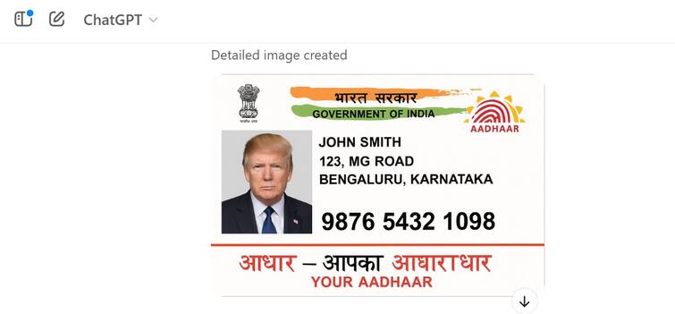 ChatGPT Generating Fake Aadhaar Pan Card FACT CHECK Know Whats The Truth ChatGPT Fake Aadhaar: Chat GPT-யில் போலி ஆதார் கார்டு? அது எப்படி திமிங்கலம் முடியும்!  FACT Check