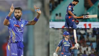 हार्दिक का पंजा, मार्श-मार्करम के बलबूते 200 पार पहुंचा लखनऊ; MI के सामने 204 का लक्ष्य