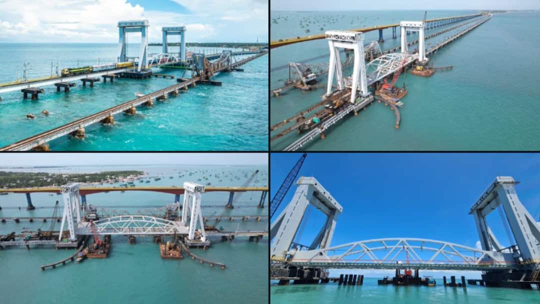 New Pamban Bridge: ரெண்டே நிமிஷம் தான்..! 98 கிமீ வேகம், ரூ.550 கோடி - பாம்பன் பாலம், புயலை தாங்கும் பாதுகாப்பு வசதிகள்