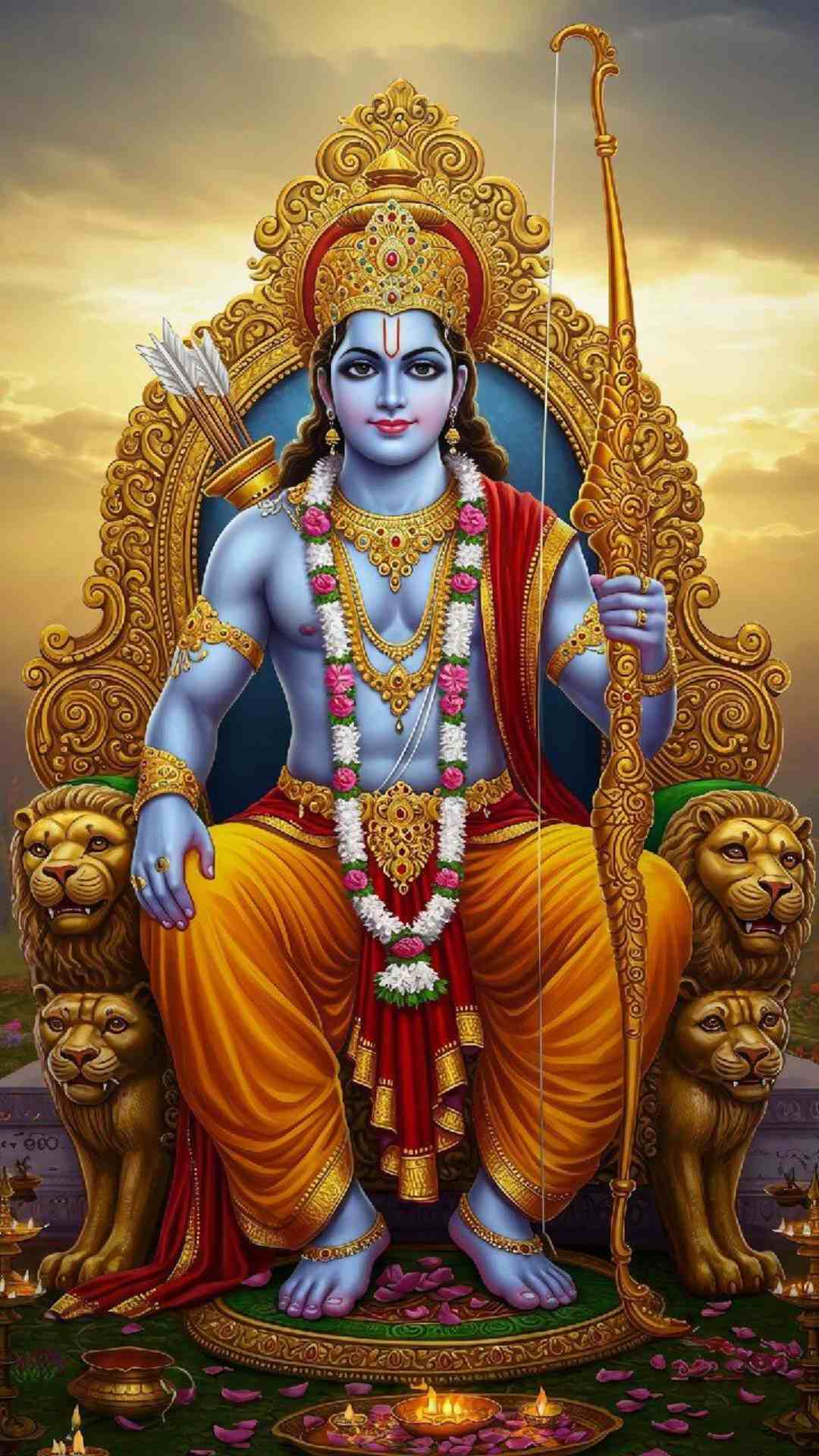 চৈত্র নবরাত্রির ৯ম দিন রামনবমী উৎসব পালিত হয়