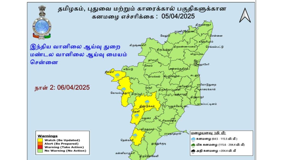 Weather: மாவட்டங்களின் லிஸ்ட் இதோ: தமிழ்நாட்டில் நாளை வெளுக்கப்போகும் கனமழை!
