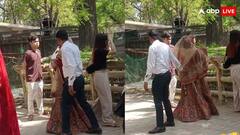 जानवर भी सदमे में हैं! शादी का लहंगा पहनकर चिड़ियाघर पहुंच गई महिला, वीडियो वायरल