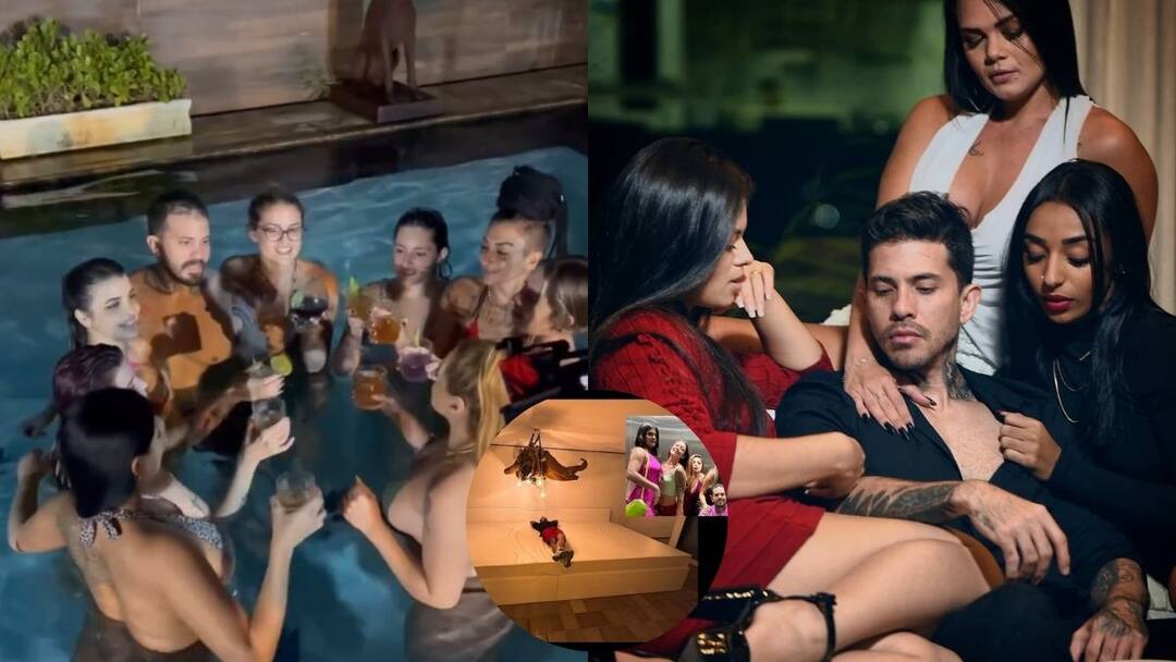 9 जणींसोबत संसाराचा डाव मांडला, 6 जणींसोबत एकत्र झोपण्यासाठी 81 लाख खर्चून 20 फुटांचा बेड बनवला, ब्राझीलच्या मॉडेलची तुफान चर्चा Arthur O Urso Brazillian model married with 9 girls Spends Rs 81 Lakh On 20-Foot Bed To Sleep With 6 Wives Together Marathi News 9 जणींसोबत संसाराचा डाव मांडला, 6 जणींसोबत एकत्र झोपण्यासाठी 81 लाख खर्चून 20 फुटांचा बेड बनवला, ब्राझीलच्या मॉडेलची तुफान चर्चा