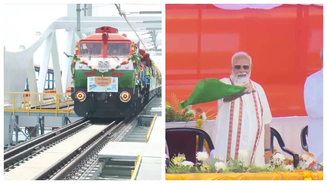 ராமேஸ்வரத்தின் புது அடையாளம்.. புதிய பாம்பன் பாலத்தை திறந்து வைத்த பிரதமர் மோடி!