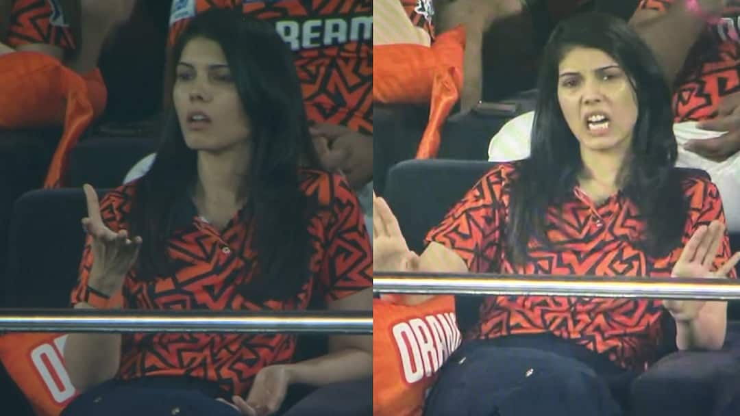 srh owner kavya maran angry on travis head ishan kishan after flop against gt watch reactions on social media SRH vs GT: काव्या मारन नहीं कर सकी खुद पर कंट्रोल, SRH बल्लेबाजों पर ऐसे निकला गुस्सा; वायरल हुआ रिएक्शन