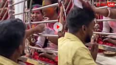 बड़े खतरनाक लोग हैं...मंदिर में टीका लगवाने के बाद शख्स ने कुछ किया ऐसा कि वायरल हो गया वीडियो