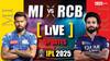 MI vs RCB Live Score: RCBએ રોમાંચક મેચમાં મુંબઈને 12 રને હરાવ્યું, કોહલી-પટાદિર બાદ બોલરોનું શાનદાર પ્રદર્શન