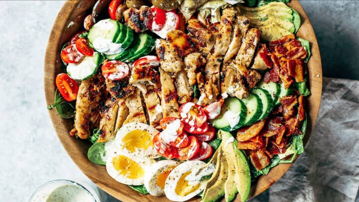 1. Paleo Diet: Paleo Die features whole, unprocessed foods like lean meats, vegetables, fruits, nuts, and seeds. It excludes all grains, processed, and dairy foods. This diet mimics the ancestral eating habits and aims for better digestion, weight loss, and overall wellness. (Image Source: Pinterest/paleoglutenfreeeats)
