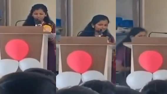 என்ன வாழ்க்கை டா! மேடையில் பேசிய மாணவி.. அடுத்த நிமிடமே பிரிந்த உயிர்.. வைரல் வீடியோ
