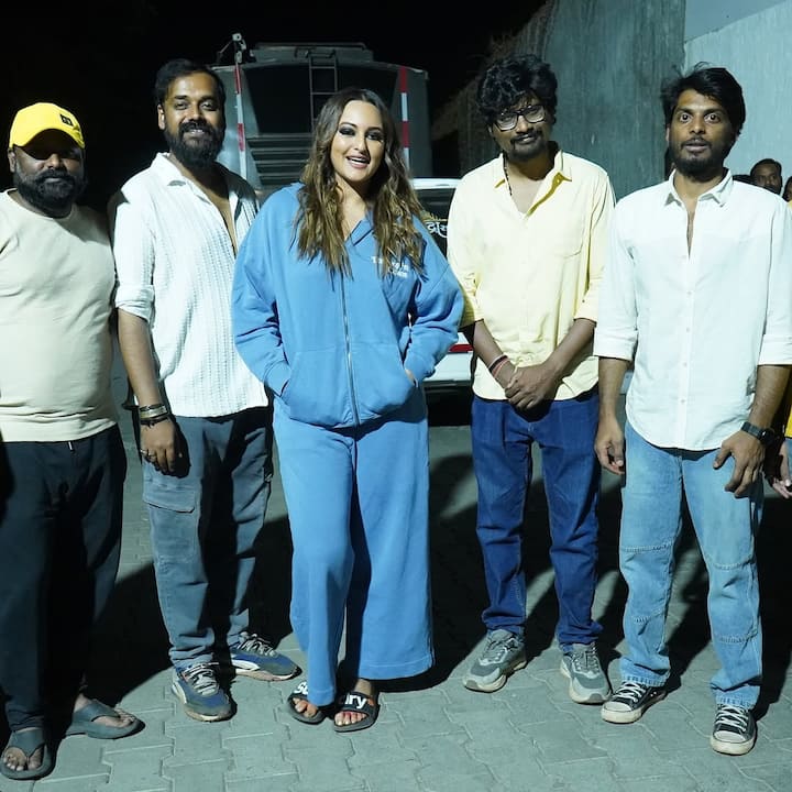 Sonakshi further wrote that, 'My first Telugu film and my team did wonders about it. Enjoyed a lot, very much. Can't wait to see it with all of you.