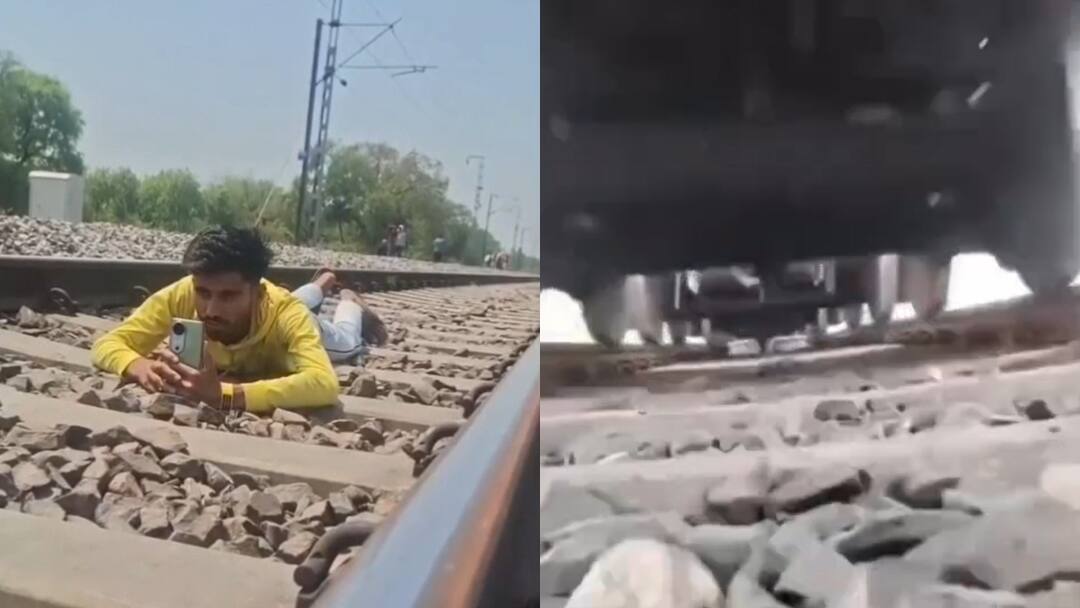 Unnao Viral Video of youth lying on the railway track GRP sent him jail ann उन्नाव में रीलबाजी पड़ी महंगी, रेलवे ट्रैक पर लेटकर बना रहा था वीडियो, GRP ने भेजा जेल