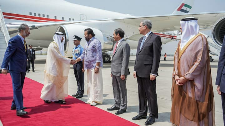 Dubai Crown Prince Sheikh Hamdan bin Mohammed bin Rashid Al Maktoum arrived in India on Tuesday to discuss bilateral ties across key strategic sectors. ( Image Source: PTI)