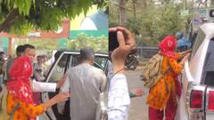 शिक्षा मंत्री की गाड़ी से लटकी रही महिला, बढ़ गई कार, अभ्यर्थियों को इग्नोर कर निकल गए सुनील सिंह