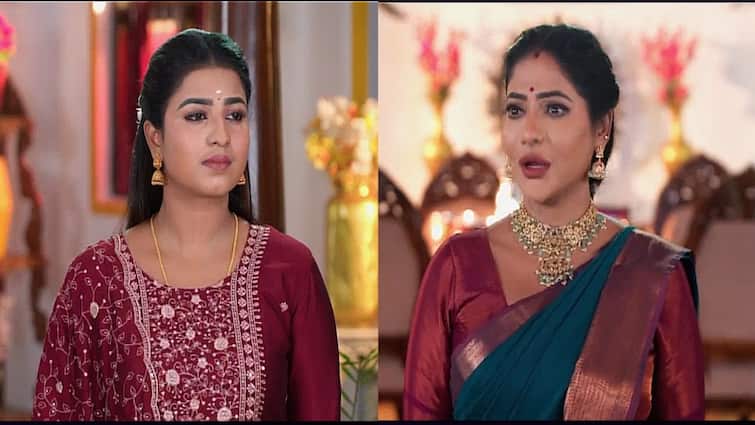 zee tamil Karthigai Deepam serial april 9th 2025 today episode here Karthigai Deepam: சாமுண்டீஸ்வரியால் பதறிப்போன கார்த்திக் அம்மா! காப்பாற்றுவாரா கடவுள்?