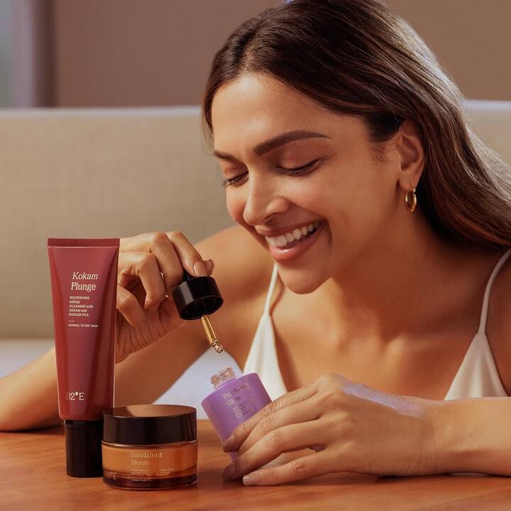 Deepika Padukone: Deepika founded 82°E, a skin care brand that blends ancient Ayurvedic with modern science. The skincare range focuses on clean, effective products designed for daily use. (Image: Instagram/@deepikapadukone)