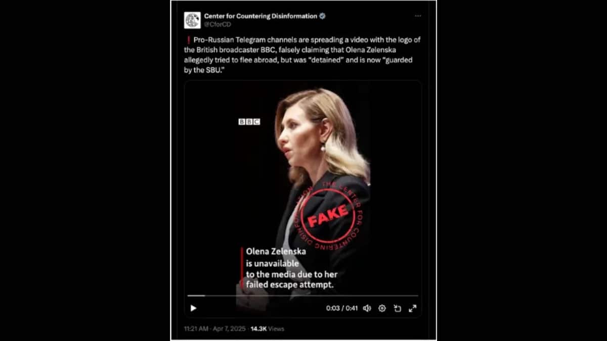 Fact Check: 'BBC Video' Showing Ukraine First Lady Olena Zelenska Trying To Flee Abroad Is Fake