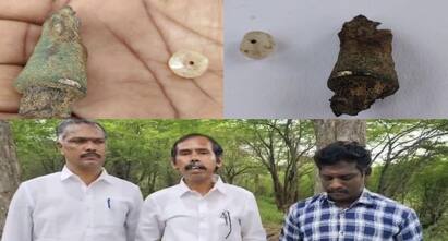 Ancient moss iron and copper objects discovered in Sivagangai tnn சிவகங்கையில் பழமையான பாசிமணி, இரும்பு மற்றும் செம்பாலான பொருள் கண்டெடுப்பு !