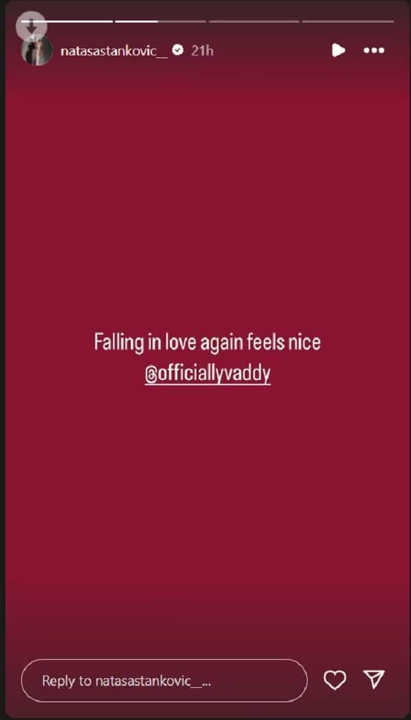 Natasa Stankovic: नताशा स्टँकोविक अखेर प्रेमात पडलीच...; नाव जाहीर करुन टाकलं, स्टोरी टाकत 'त्याला' टॅगही केलं!