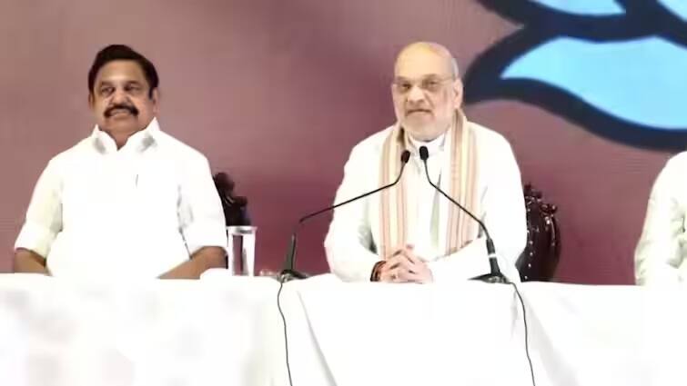 bjp leader amit shah announces aiadmk and bjp will alliance in tamilnadu assembly elections 2026 BJP-AIADMK વચ્ચે થયું ગઠબંધન, અમિતા શાહનું એલાન- સાથે લડીશું તમિલનાડું વિધાનસભા ચૂંટણી