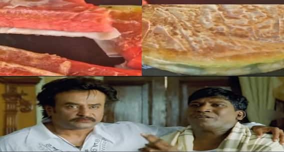 என்னது தர்பூசணி பரோட்டாவா..? - இலவச விளம்பரத்திற்கு இப்படியா செய்யணும் ?