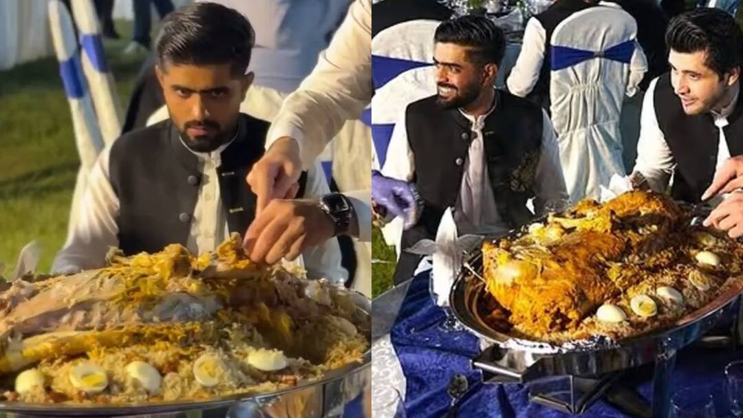 PSL 2025: चैन से बिरयानी भी न खाएं बाबर आजम? पीएसएल ओपनिंग सेरेमनी के बाद बुरी तरह हुए ट्रोल, जानें पूरा मामला psl 2025 opening ceremony babar azam pakistan player trolled for eating briyani PSL 2025: चैन से बिरयानी भी न खाएं बाबर आजम? पीएसएल ओपनिंग सेरेमनी के बाद बुरी तरह हुए ट्रोल, जानें पूरा मामला