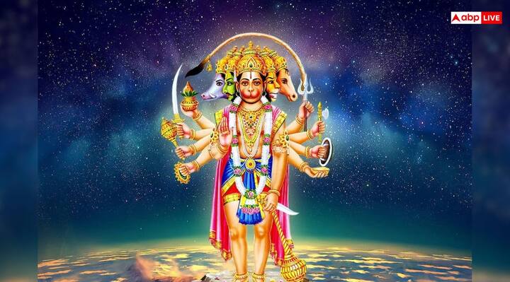 पंचमुखी हनुमान- इस रूप में हनुमान के पांच मुख है, जो हनुमान, नरसिंह, गरुड़, वराह और हयग्रीव हैं. इसी रूप में बजरंगबली ने अहिरावण का वध किया था.