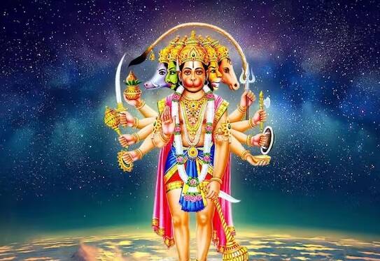 પંચમુખી હનુમાન - આ સ્વરૂપમાં હનુમાનજીના પાંચ મુખ હોય છે, જે હનુમાન, નરસિંહ, ગરુડ, વરાહ અને હયગ્રીવ છે. આ જ સ્વરૂપમાં બજરંગબલીએ અહિરાવણનો વધ કર્યો હતો.