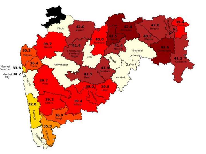 मुंबई, ठाणे व कोकणपट्ट्यात कमाल तापमानाचा पारा प्रचंड वाढलाय. मध्य महाराष्ट्रात पुणे, सातारा, सोलापूर 39.7 अंश सेल्सिअसपर्यंत आहे.