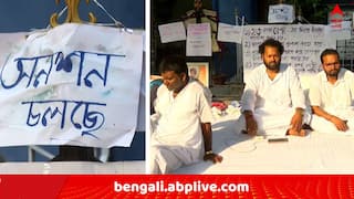 SSC Scam: অনশন চালিয়ে যাচ্ছেন ৩ চাকরিহারা শিক্ষক ! রোদ-বৃষ্টির হাত থেকে বাঁচতে ছাউনি দিতে গেলে পুলিশি বাধা..