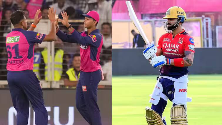 rr vs rcb pitch report of sawai mansingh stadium ipl records head to head details IPL 2025 IPL 2025: આજે રાજસ્થાન અને બેંગ્લુરુ વચ્ચે મુકાબલો, જાણો હેડ ટૂ હેડ રેકોર્ડ્સ અને પિચ રિપોર્ટ
