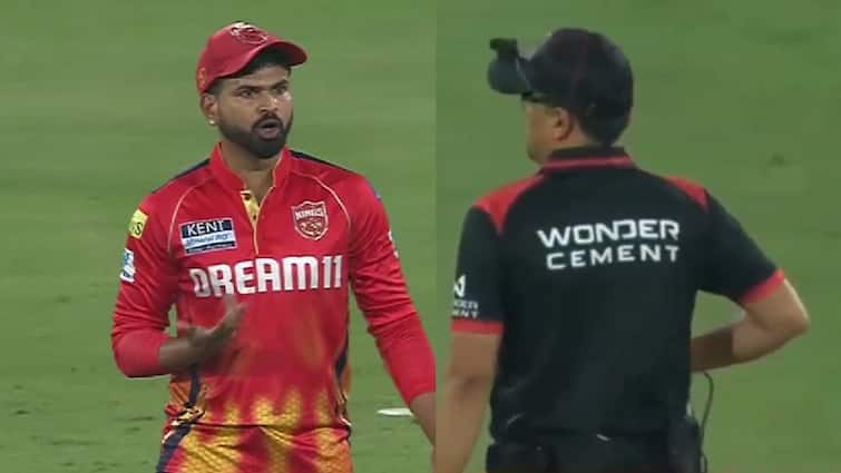 Shreyas Iyer Angry at Umpire After Maxwell’s DRS in SRH vs BKS Match Video: 'મને પૂછો તો ખરા...', જાણો કઈ બાબતને લઈને ભડક્યો શ્રેયસ ઐયર, અમ્પાયર સામે ગુસ્સામાં...