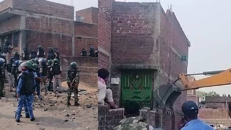 property confiscated and Bulldozers run on accused houses in Sasaram in police attack case ann सासाराम में पुलिस पर हमले के बाद प्रशासन सख्त, आरोपियों के घर पर चला बुलडोजर, हुई कुर्की-जब्ती