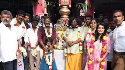 Actor yogi babu new movie pooja happend directed by rajmohan காதல் நாயகனாக மாறும் யோகி பாபு...புதிய படத்தின் பூஜை போடோஸ்