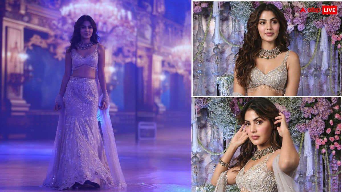 फिशकट लहंगे में स्टेज पर इतराईं रिया चक्रवर्ती, फोटोज देख फैंस बोले- 'तुम तो क्वीन हो'