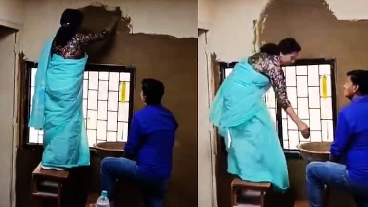 Delhi University Lakshmibai College principal plastered walls with cow dung gobar by saying its part of experiment दिल्ली यूनिवर्सिटी की प्रिंसिपल ने कॉलेज की दीवारों को गोबर से लीपा, बोलीं- 'इसको छूने से...'