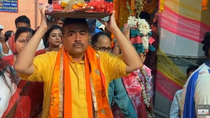 চৈতন্য মহাপ্রভুর মন্দির থেকে বর্গভীমা মন্দির পর্যন্ত হবে শোভাযাত্রা। নববর্ষে শুভেন্দুর হাতে 'হাল ফেরানোর খাতা'।