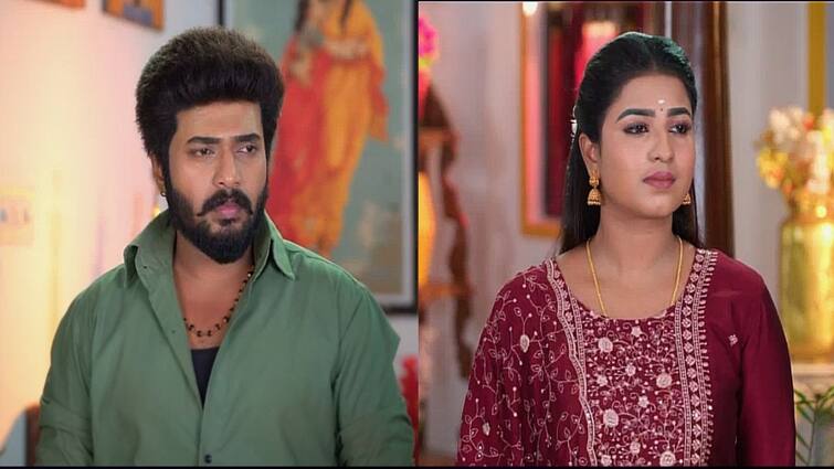zee tamil karthigai deepam 15th april 2025 know today serial update here Karthigai Deepam: ஹனிமூனுக்கு ஓகே சொன்ன ரேவதி! பெட்ரூமை விட்டு வெளியில் சென்ற கார்த்தி!