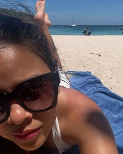 Sumona Chakravarti Rocks Bikini Looks In Dreamy Beach Escape, See Pics