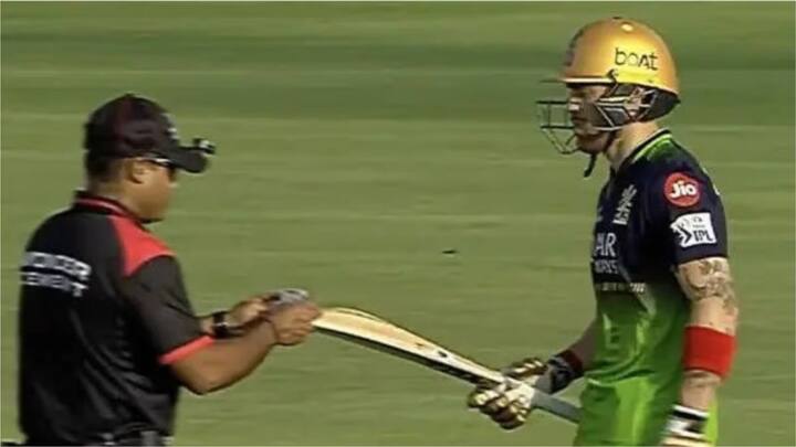 इसके पहले जयपुर में खेले जा रहे मैच के बीच में राजस्थान रॉयल्स और रॉयल चैलेंजर्स बेंगलुरु के बीच शिमरोन हेटमायर और फिलिप साल्ट के बल्ले की भी जांच की गई थी.